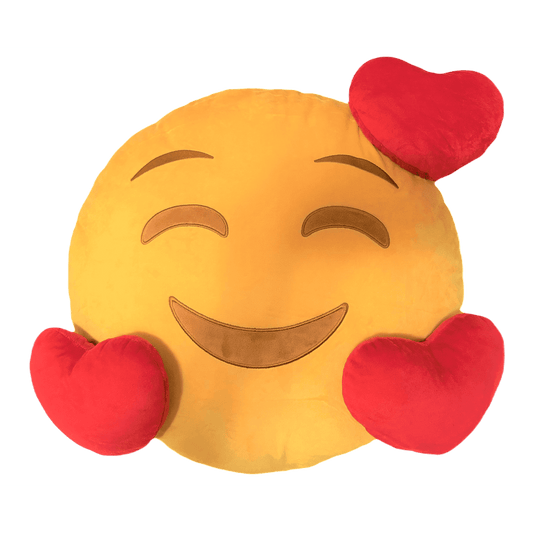 Smiling Face With Hearts Pillow